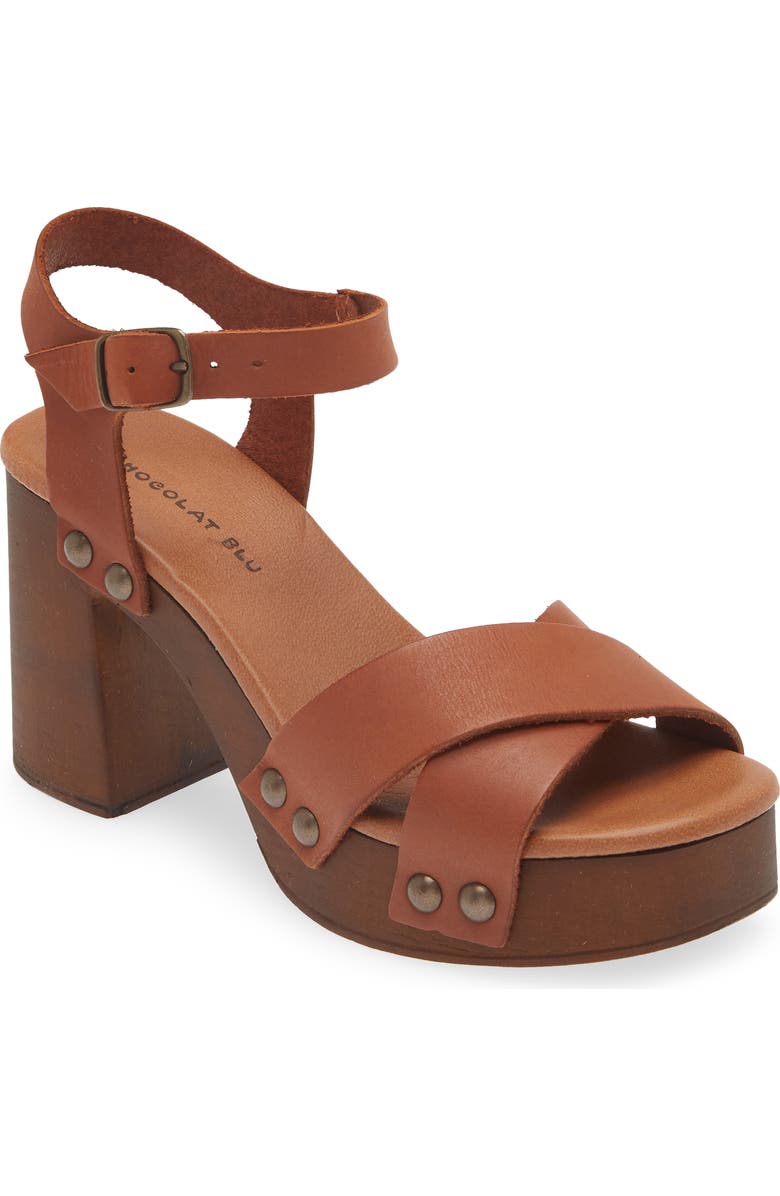 Chocolat Blu Hira Ankle Strap Platform Sandal, Main, color,
