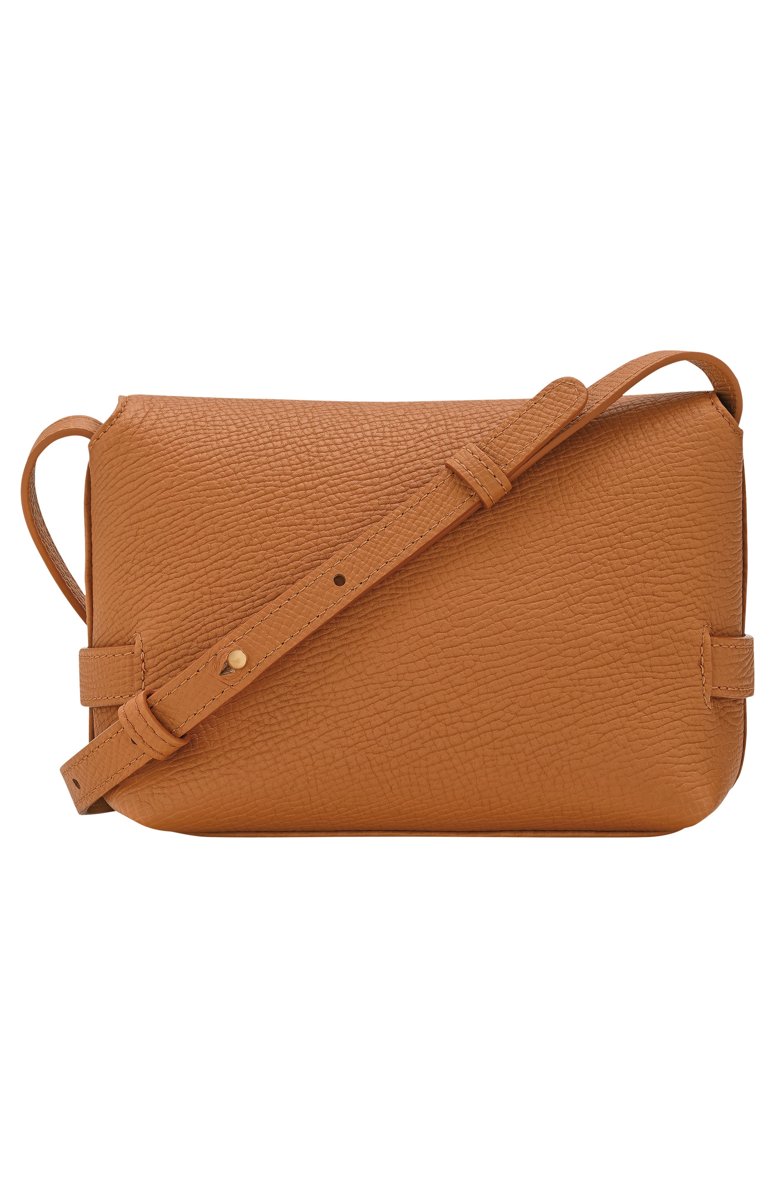 Le Smart Flow Leather Crossbody Bag, Alternate, color, CARAMEL