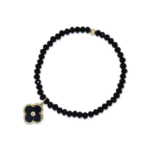 Bowood Lane Knox Charm Bracelet In Black