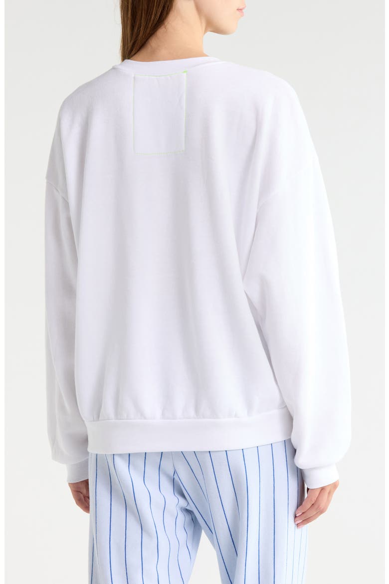 Los Angeles Dodgers Graphic Sweatshirt, Alternate, color, WHITE