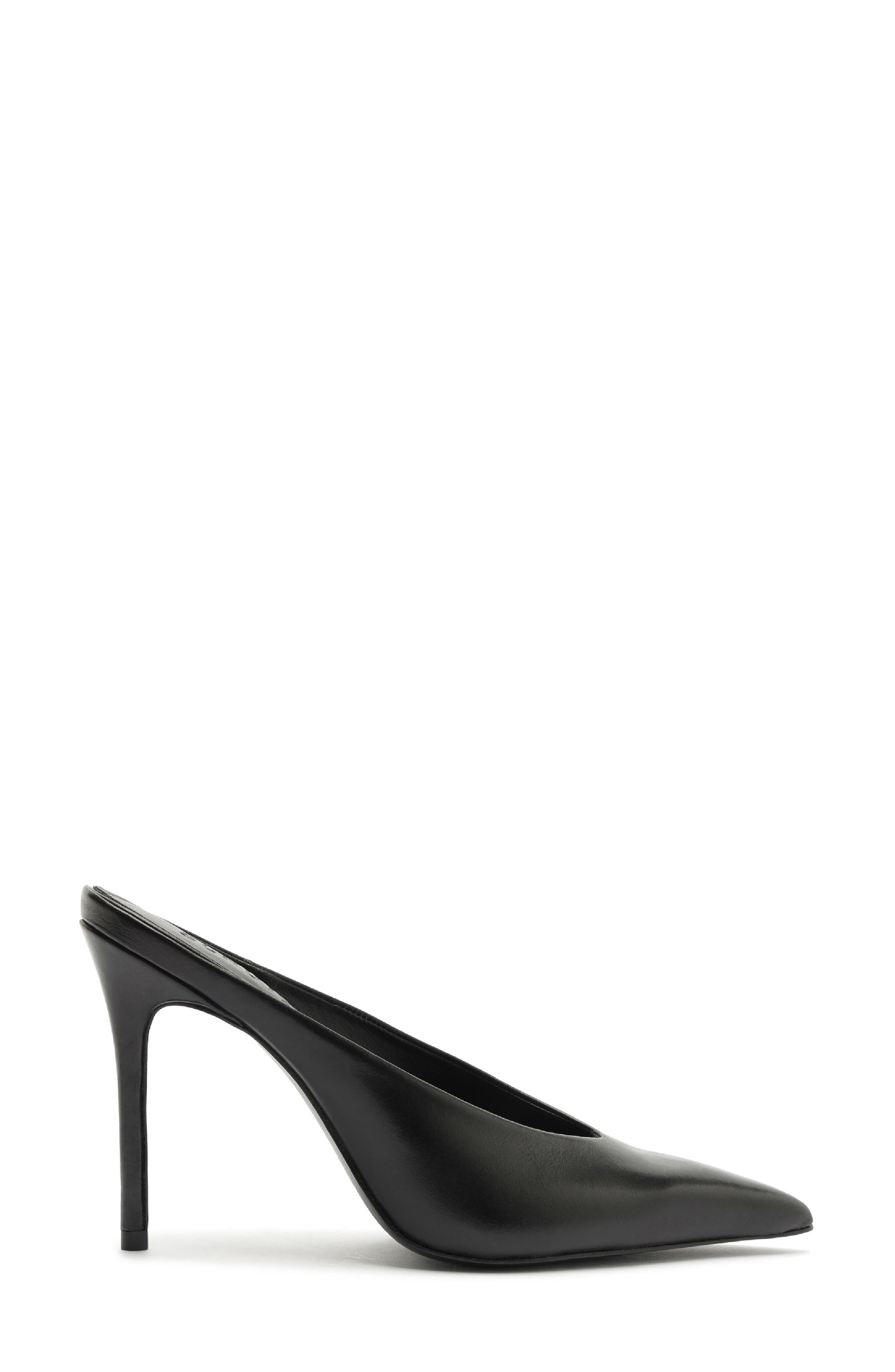 Loren Pointed Toe Pump, Alternate, color, BLACK LEATHER