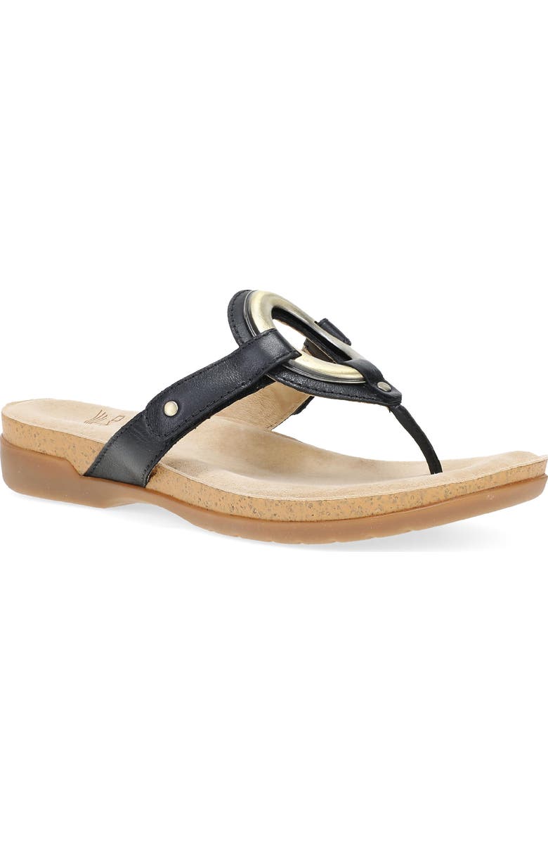 Dansko Rosalia Flip Flop, Main, color, Black