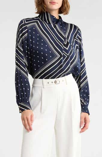 Elie Tahari The Jaden Silk Blend Top