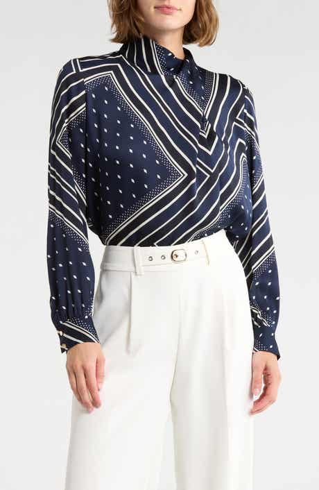 Elie Tahari The Jaden Silk Blend Top