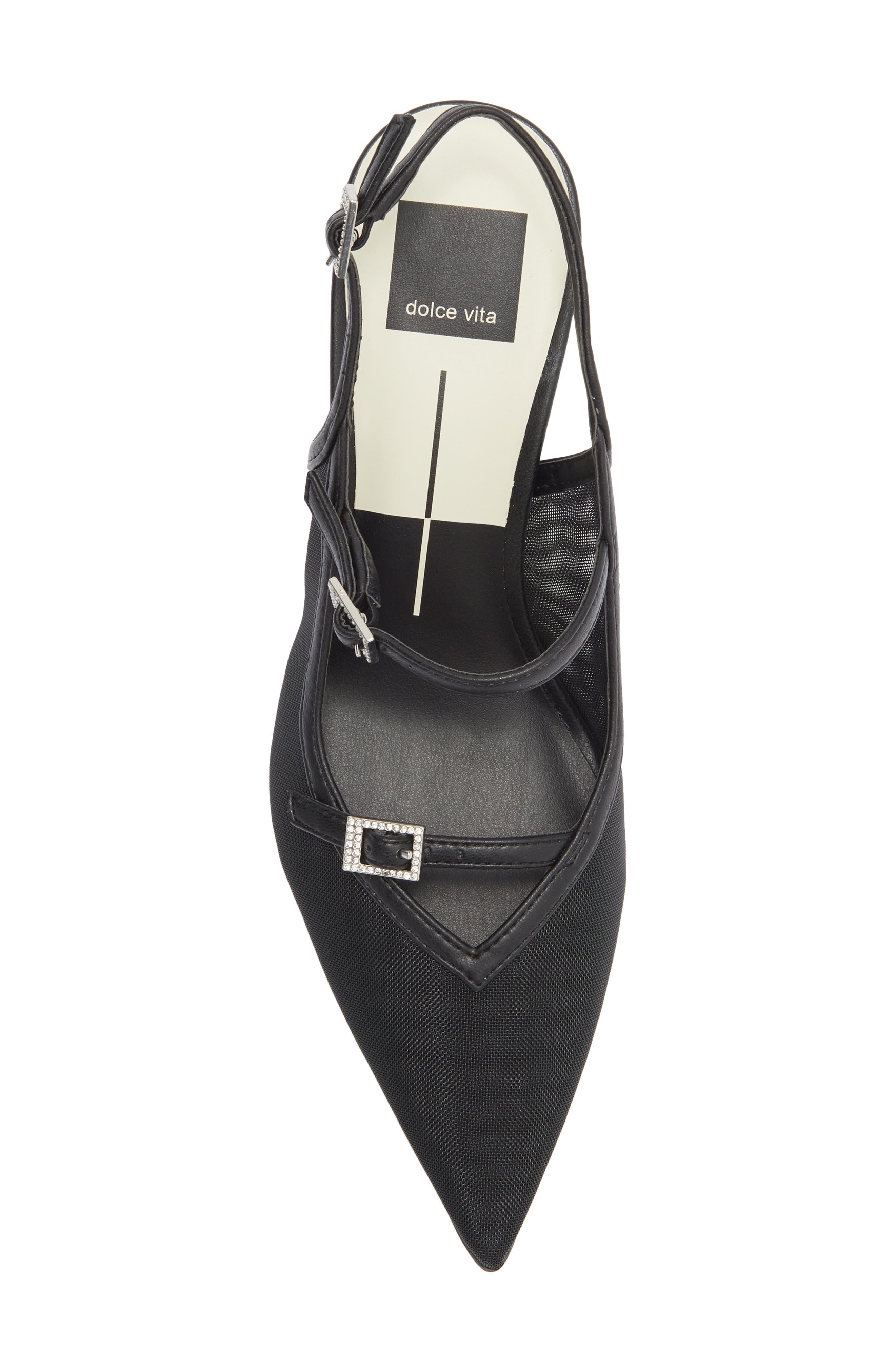 Dolce Vita Kishan Mesh Slingback Pump, Alternate, color, Black Mesh