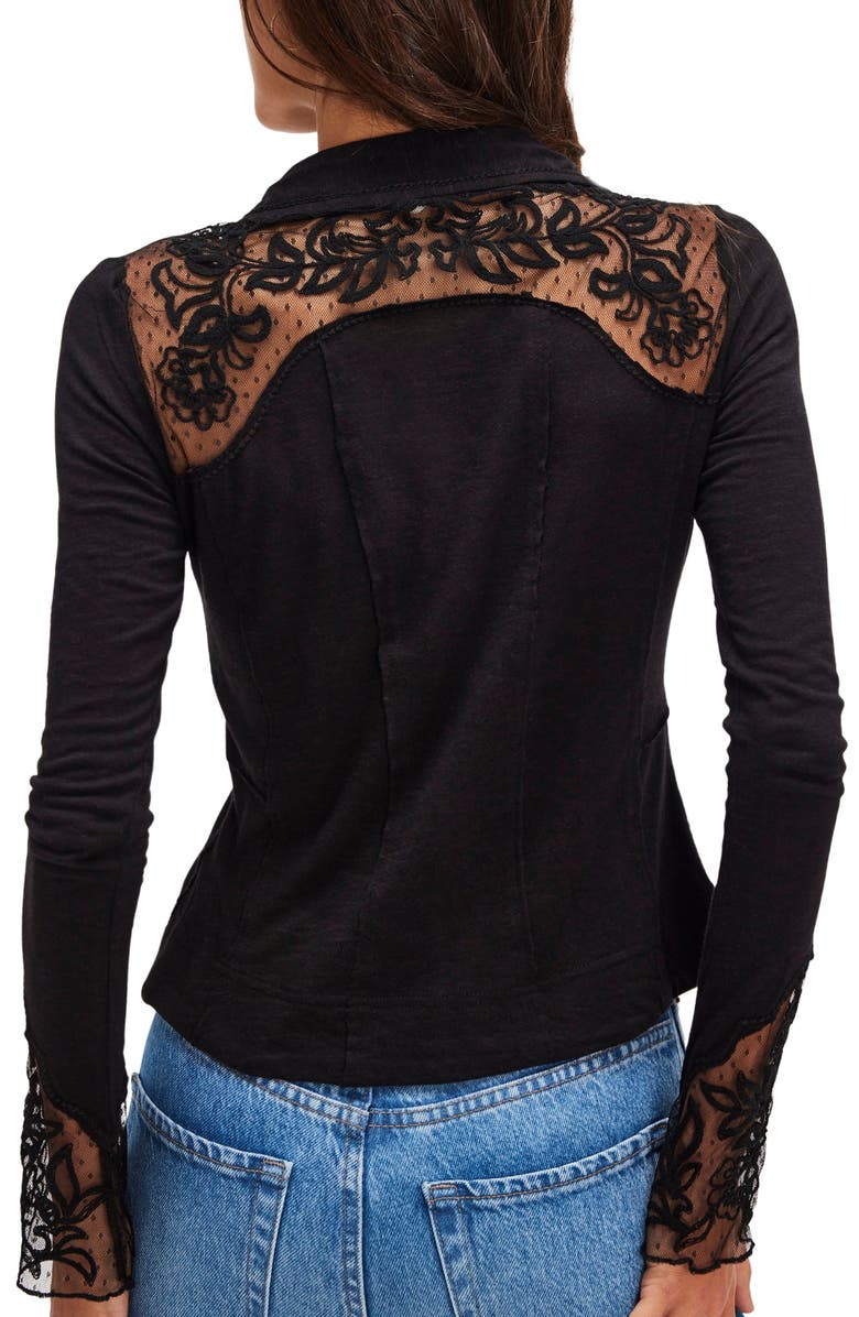 Free People Rosebud Cuff Long Sleeve T-Shirt, Alternate, color,