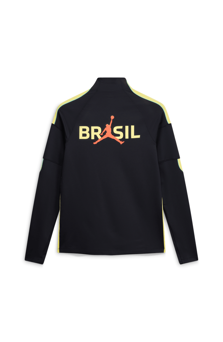 Jordan Brand Men's Jordan Brand Black Brazil National Team 2026 Strike Dri-FIT Long Sleeve Quarter-Zip Drill Top, Alternate, color, Black