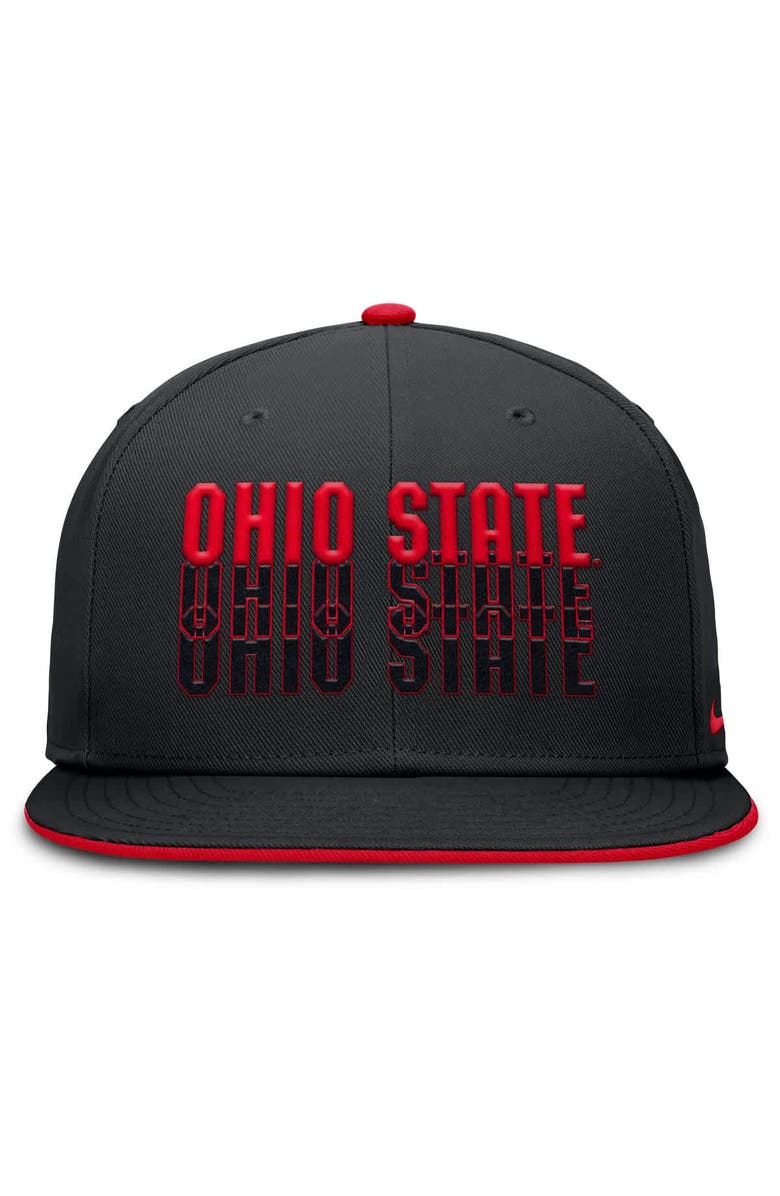 Nike Men's Nike Black Ohio State Buckeyes True Primetime Performance Fitted Hat, Alternate, color, Black
