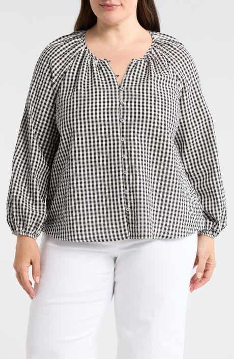 Perfect Gingham Button-Up Shirt