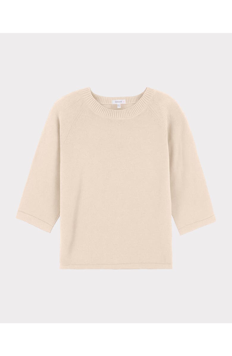 Kettlewell Maisie 3/4 Sleeve Round Neck Sweater, Alternate, color, Champagne Marl