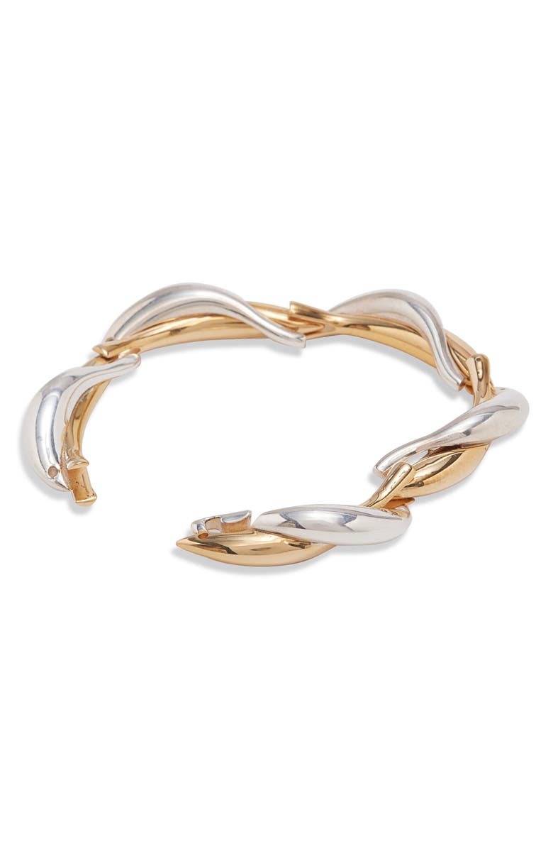 Bottega Veneta Sardine Mixed Metal Bracelet, Alternate, color,