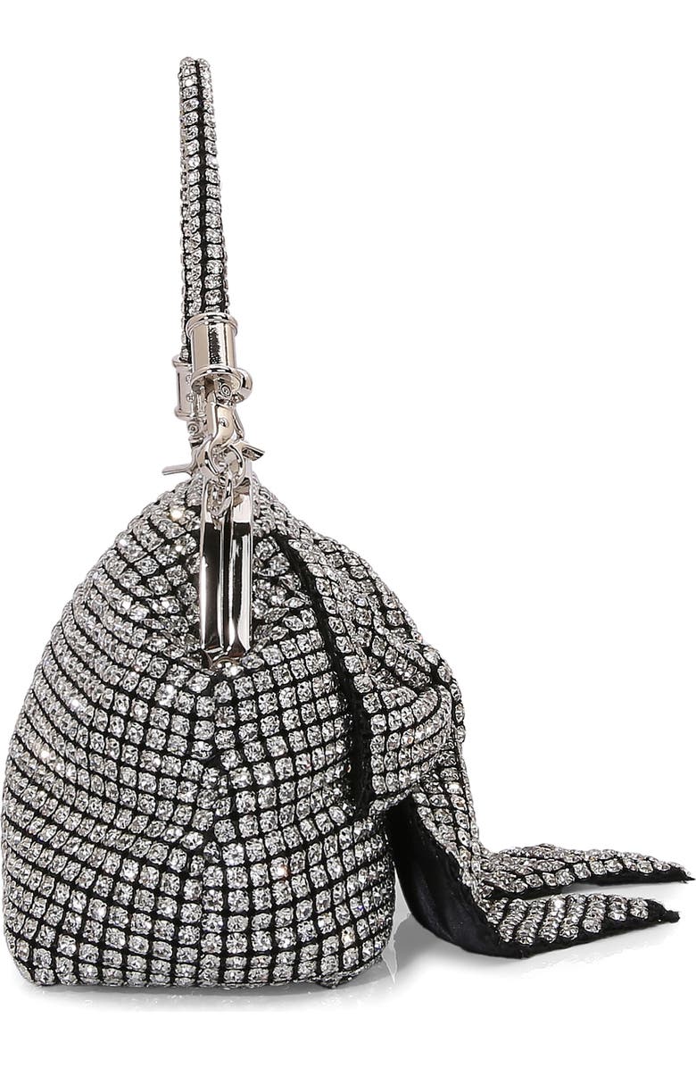 BERNESS Rhinestone Embellished Bow Handbag, Alternate, color, Black