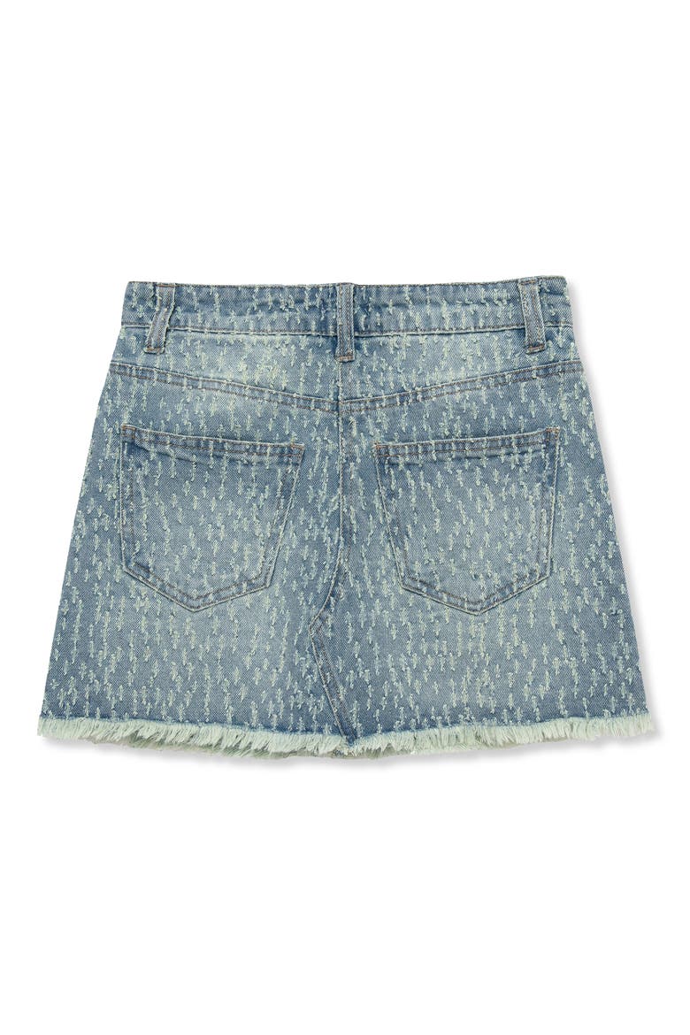 Kids' Distressed Denim Miniskort, Alternate, color, DENIM