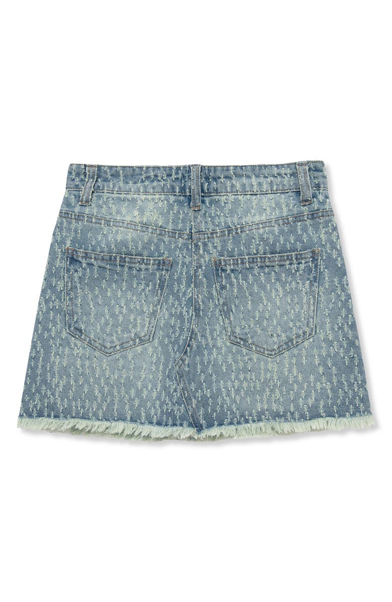 Truce Kids' Distressed Denim Miniskort, Alternate, color, Denim
