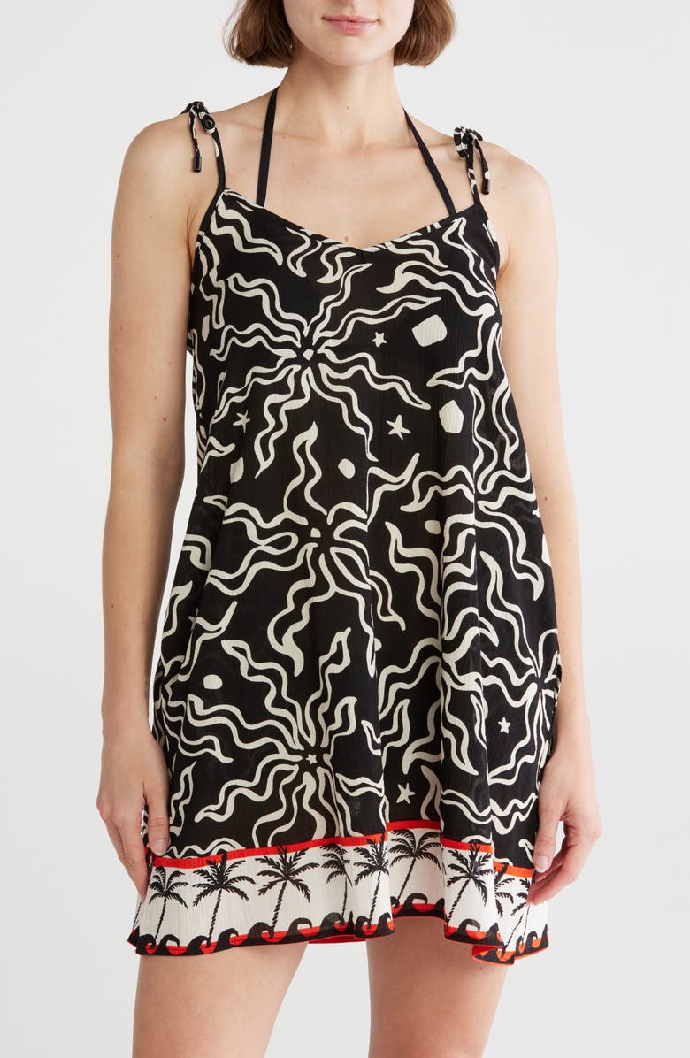 Sanctuary Boxy Beach Cover-Up Dress, Main, color, 
