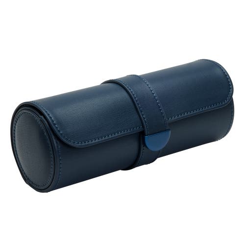Wolf Earth Triple Watch Roll In Midnight Blue