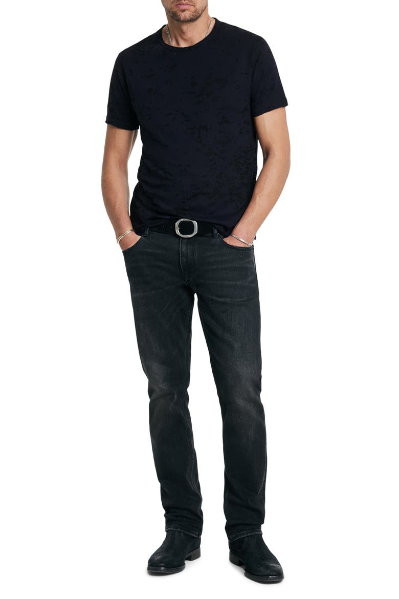 Eden Burnout Organic Cotton Blend T-Shirt, Alternate, color, INK BLUE