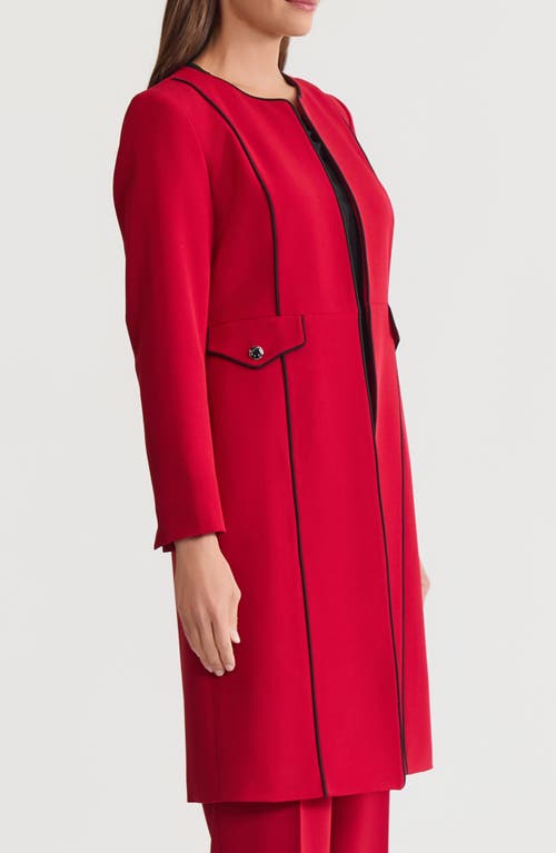 Kasper Corded Topper In Red