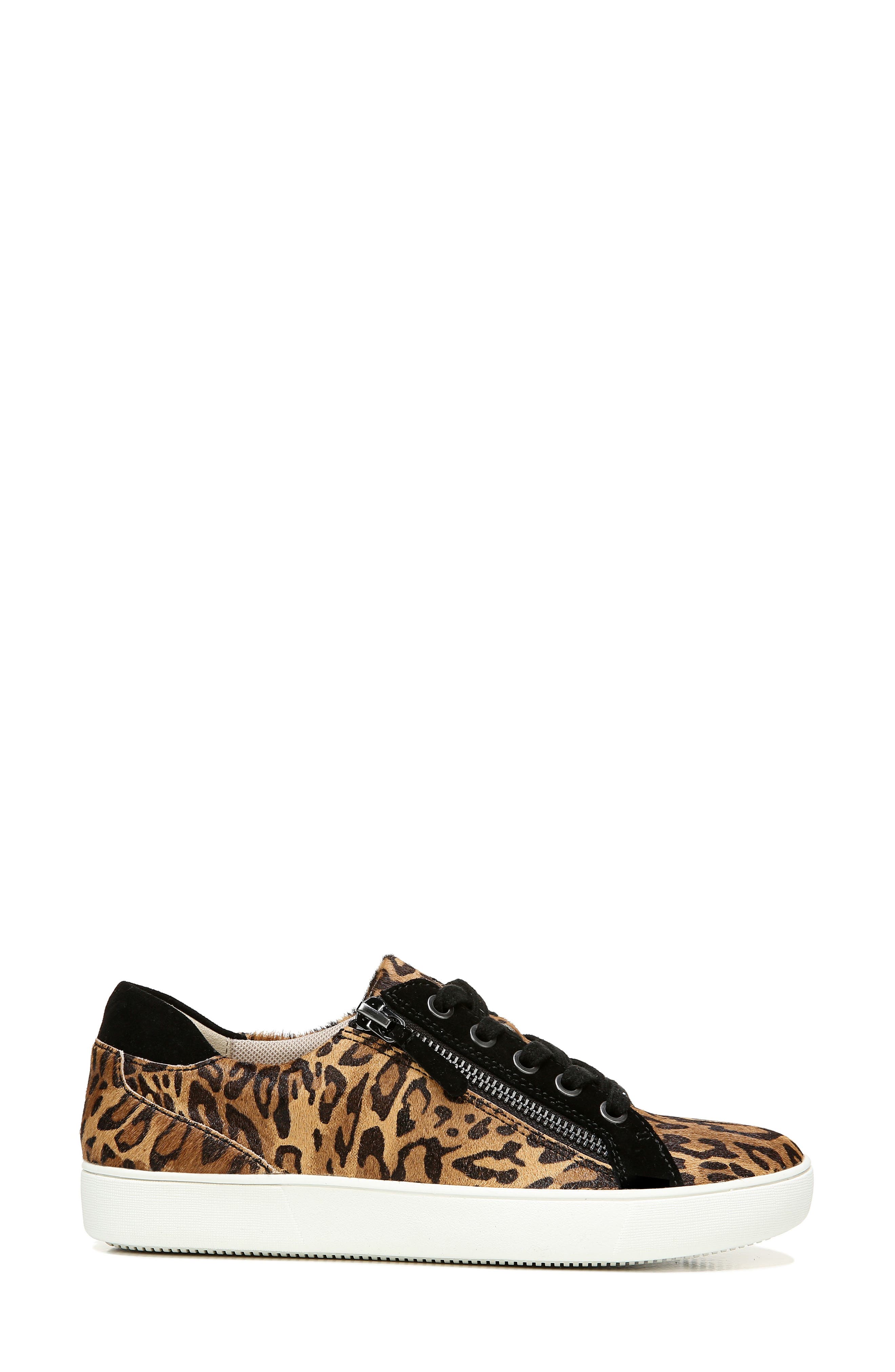 Macayla Genuine Calf Hair Sneaker, Alternate, color, CHEETAH