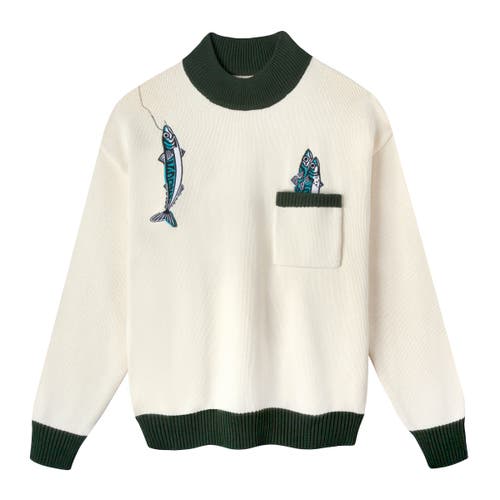 Tombolo 'the Angler' Sweater In Ivory