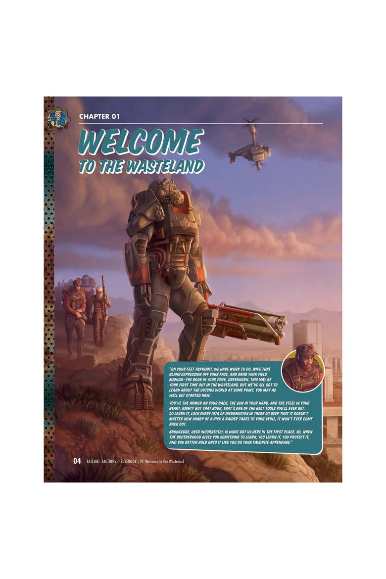 Modiphius Fallout Factions Core Rulebook Hardcover Rpg Campaign, Alternate, color, Multicolored