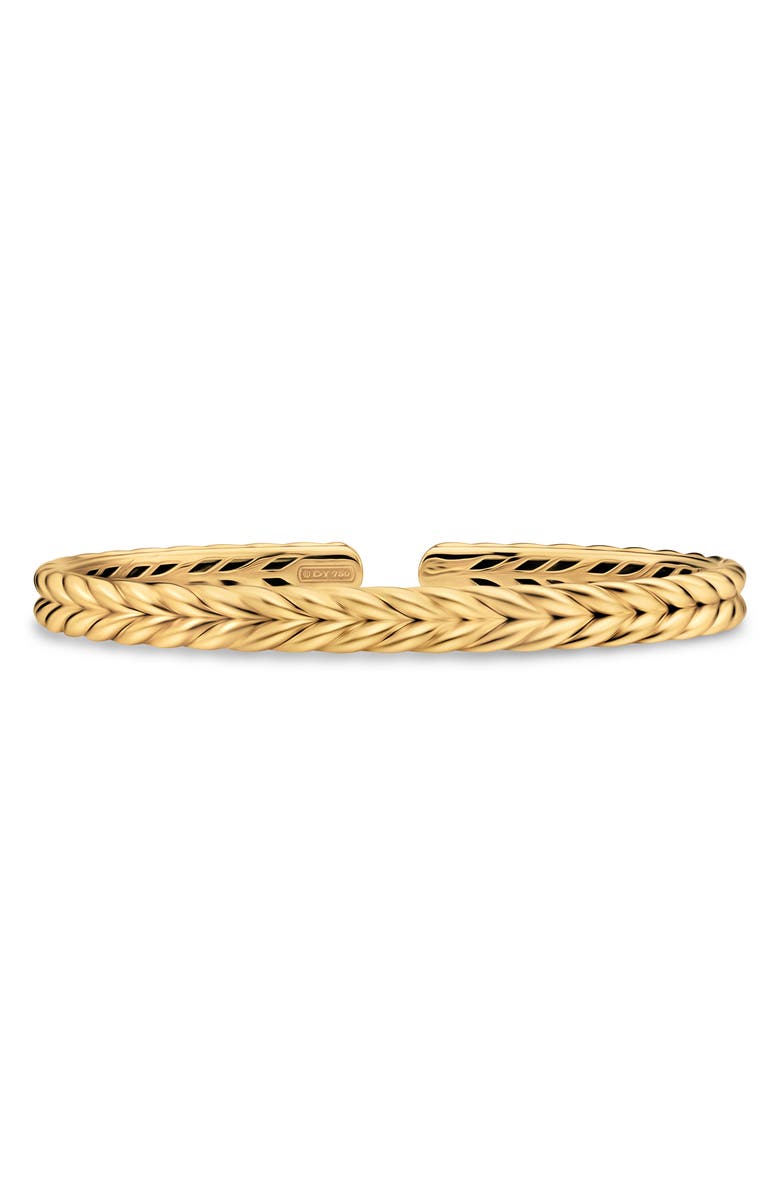 David Yurman Chevron Flex Cuff Bracelet, Main, color, Gold