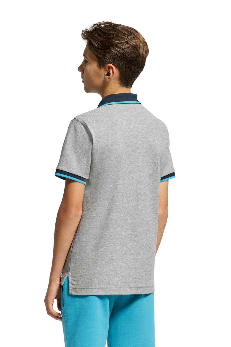 Kids' Rico Pima Cotton Piqué Polo, Alternate, color, HEATHER ASH