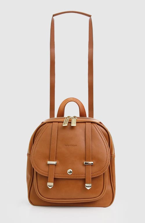 Belle & Bloom Camila Leather Backpack In Brown