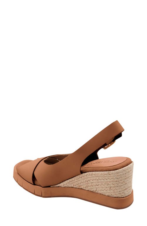 Andre Assous André Assous Foxa Sole Motion Slingback Wedge Sandal In Camel