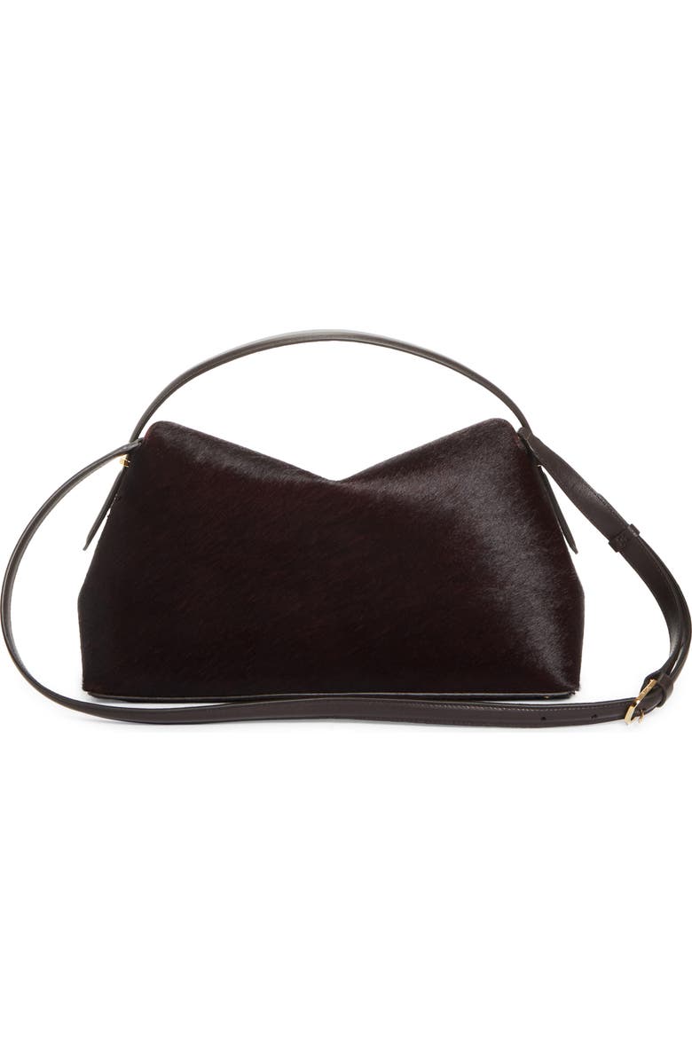 TOTEME T-Lock Genuine Calf Hair Top Handle Bag, Alternate, color, Wine