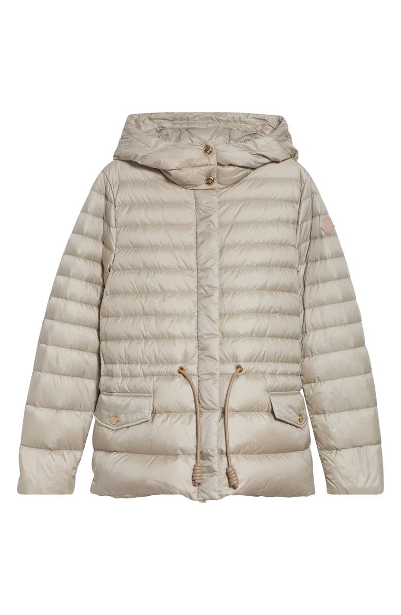 Moncler Raies Quilted Down Puffer Jacket, Alternate, color, Beige