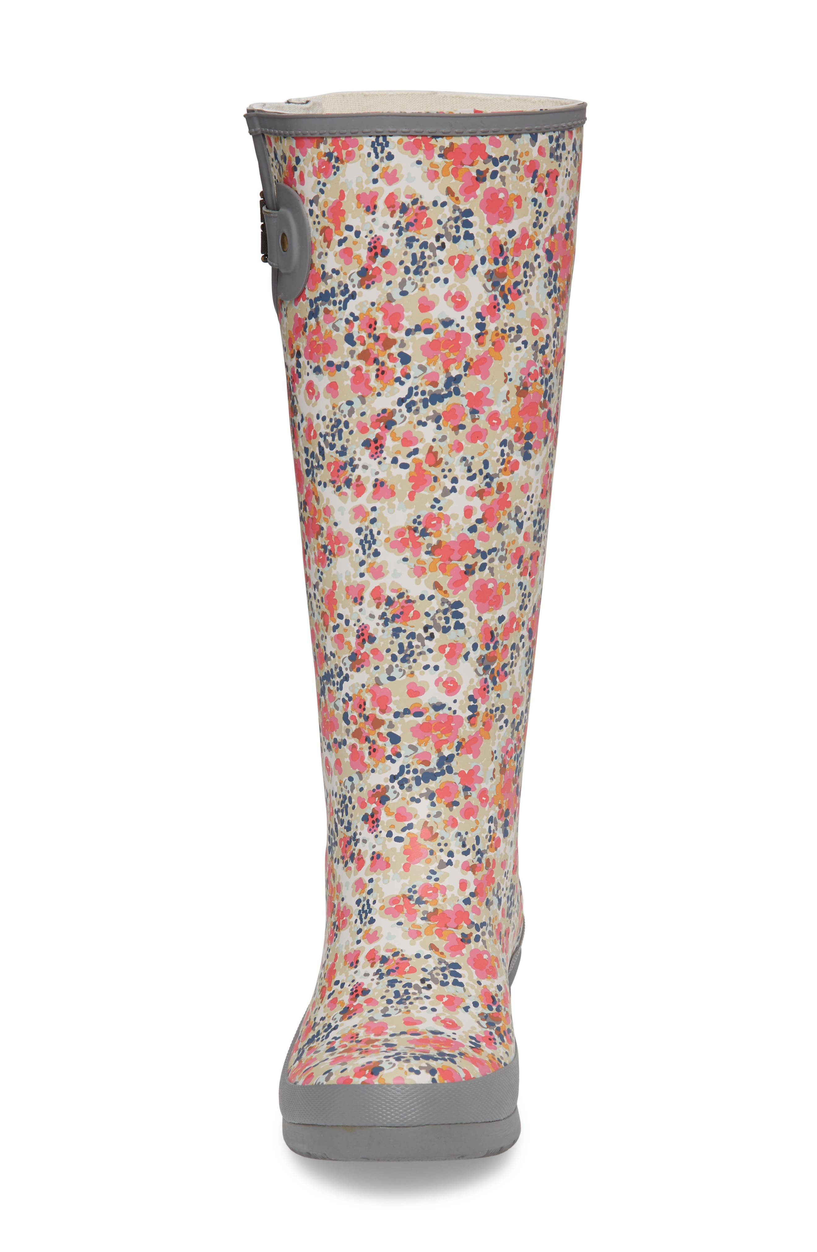 Chooka Julia Floral Waterproof Rain Boot, Alternate, color, 