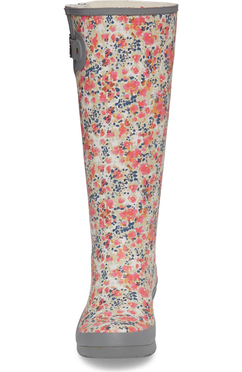 Chooka Julia Floral Waterproof Rain Boot, Alternate, color,