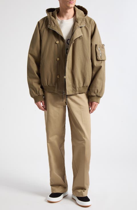 Cargo Crop Cotton Canvas Jacket