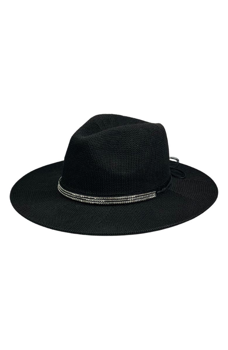 MARCUS ADLER Straw Panama Hat, Main, color, Black
