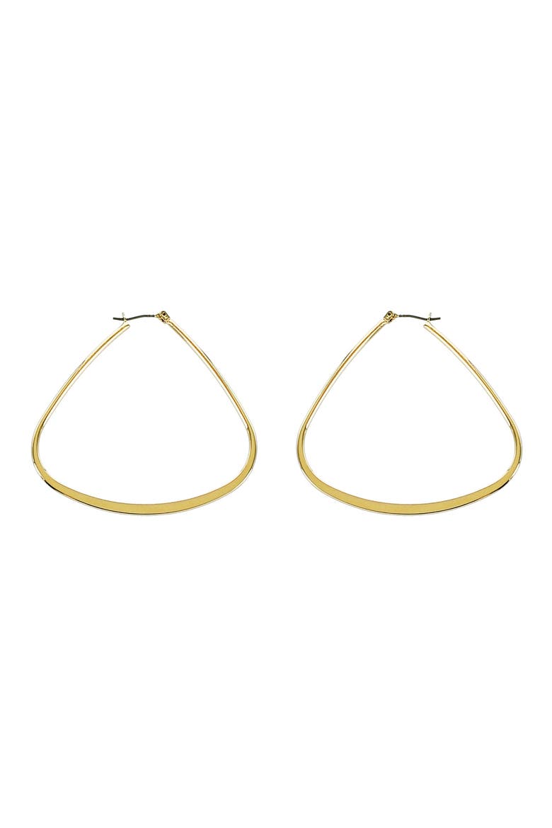 Teardrop Hoop Earrings, Main, color, GOLD