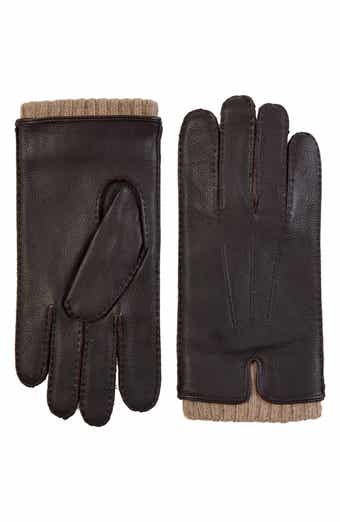 Vince Cashmere Cuff Leather Gloves