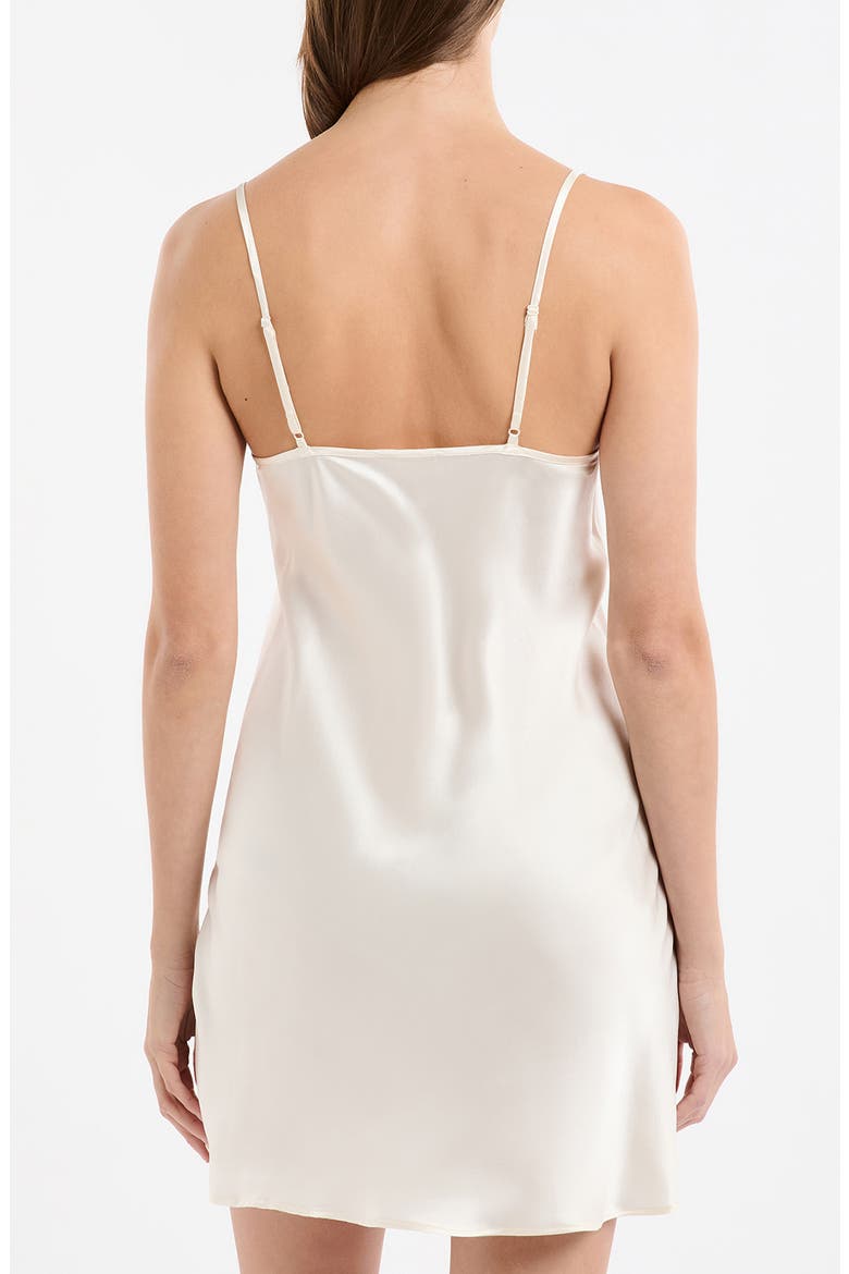 Milky Lace Trim Washable Silk Camisole, Alternate, color, PERLE