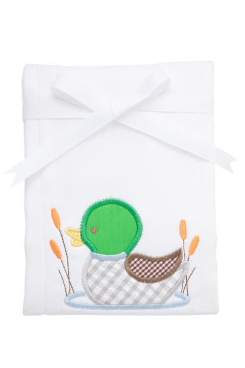 Playful Pals Applique Burp Cloth