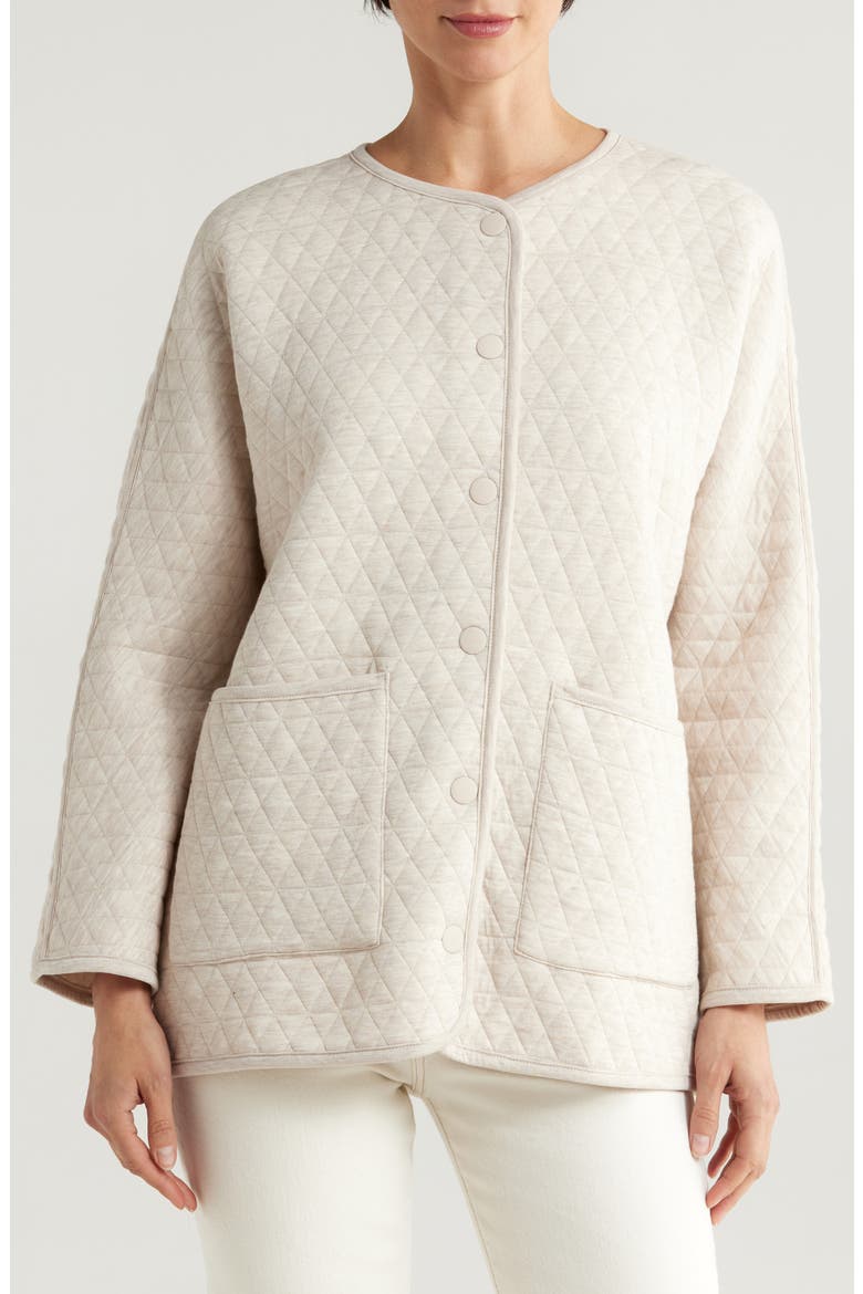 Corbet Quilted Jacket, Alternate, color, WARM OATMEAL