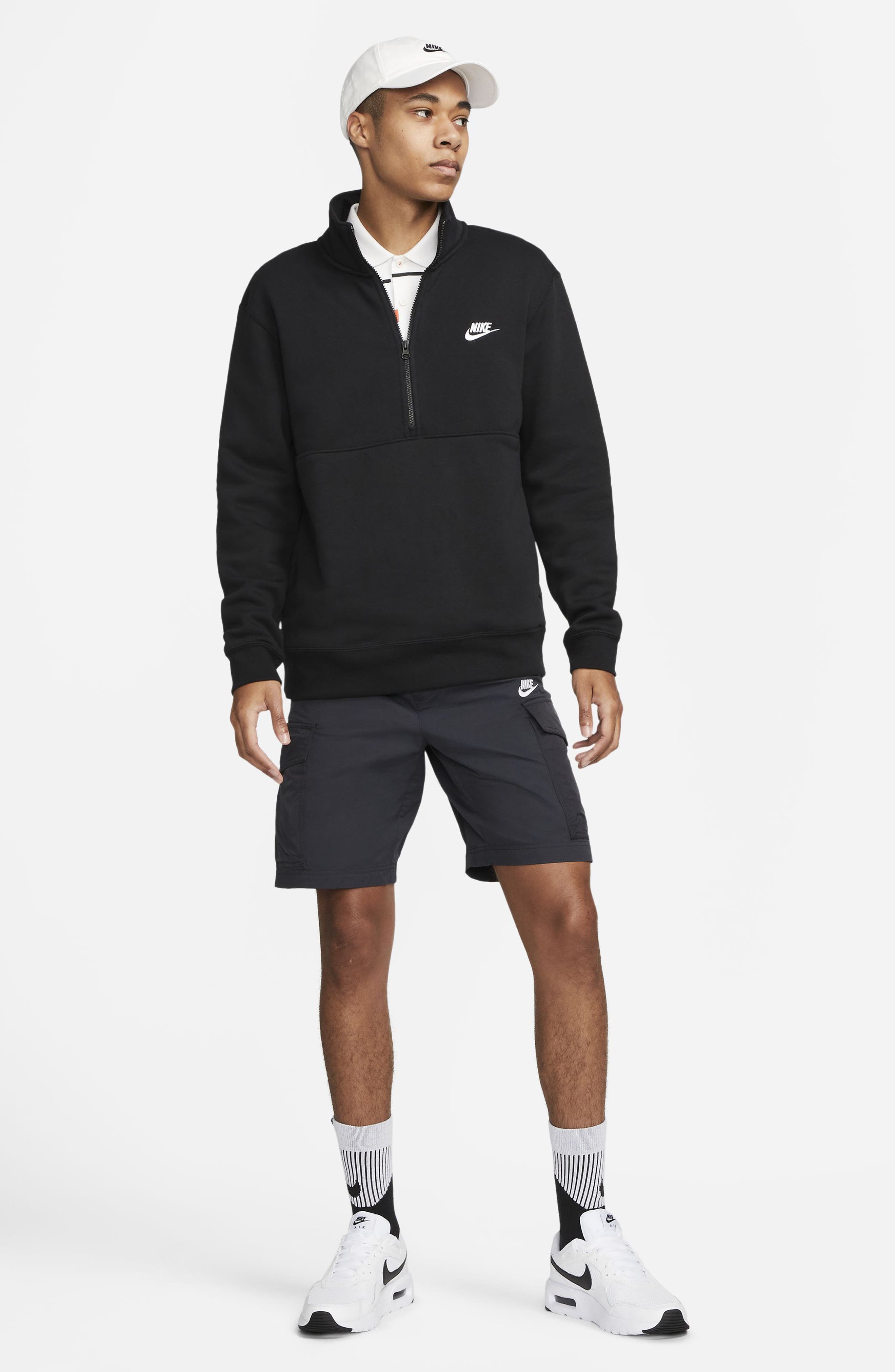 nike sportswear club half zip