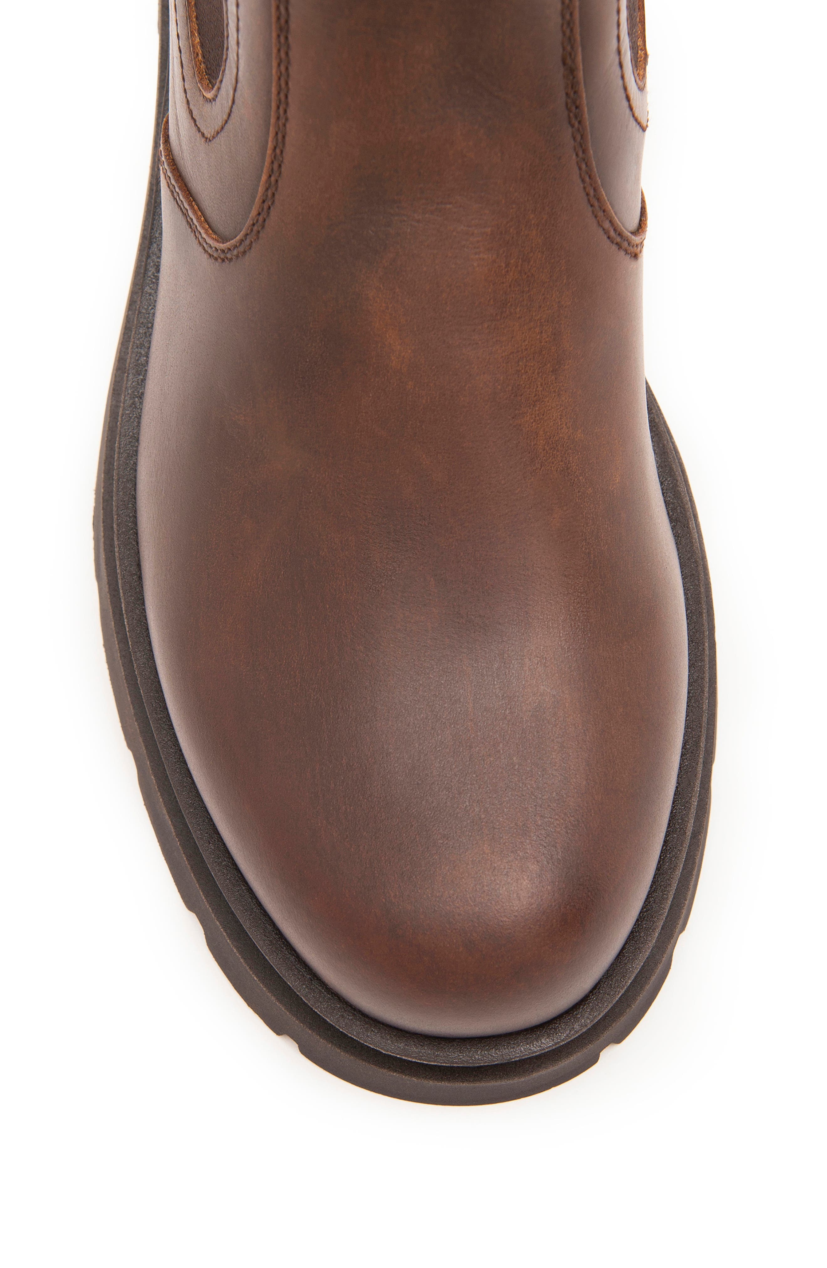 NeroGiardini Lug Sole Chelsea Boot, Alternate, color, Brown