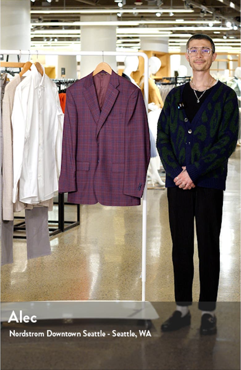 Siena Regular Fit Plaid Wool Sport Coat, sales video thumbnail