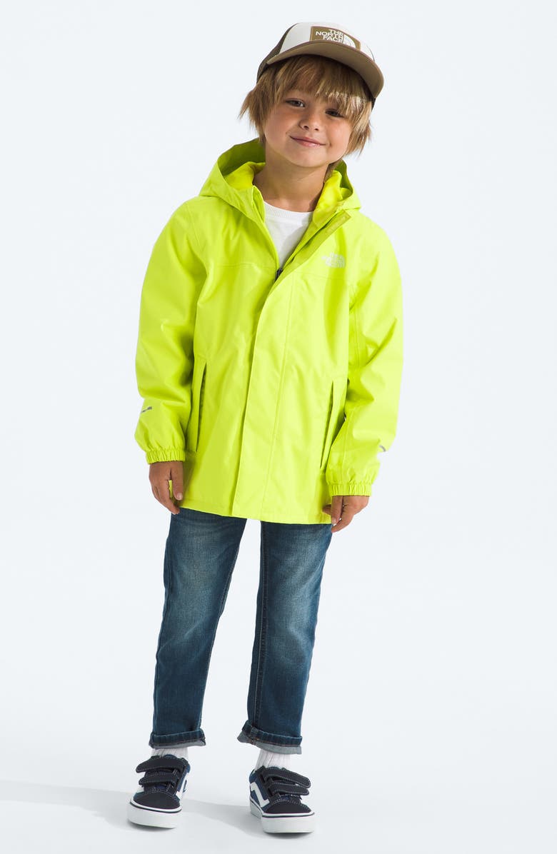 The North Face Kids' Antora Waterproof Recycled Polyester Rain Jacket, Alternate, color, Fizz Lime