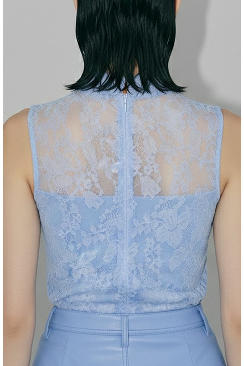 Provence Lace Top, Alternate, color, Provence Blue