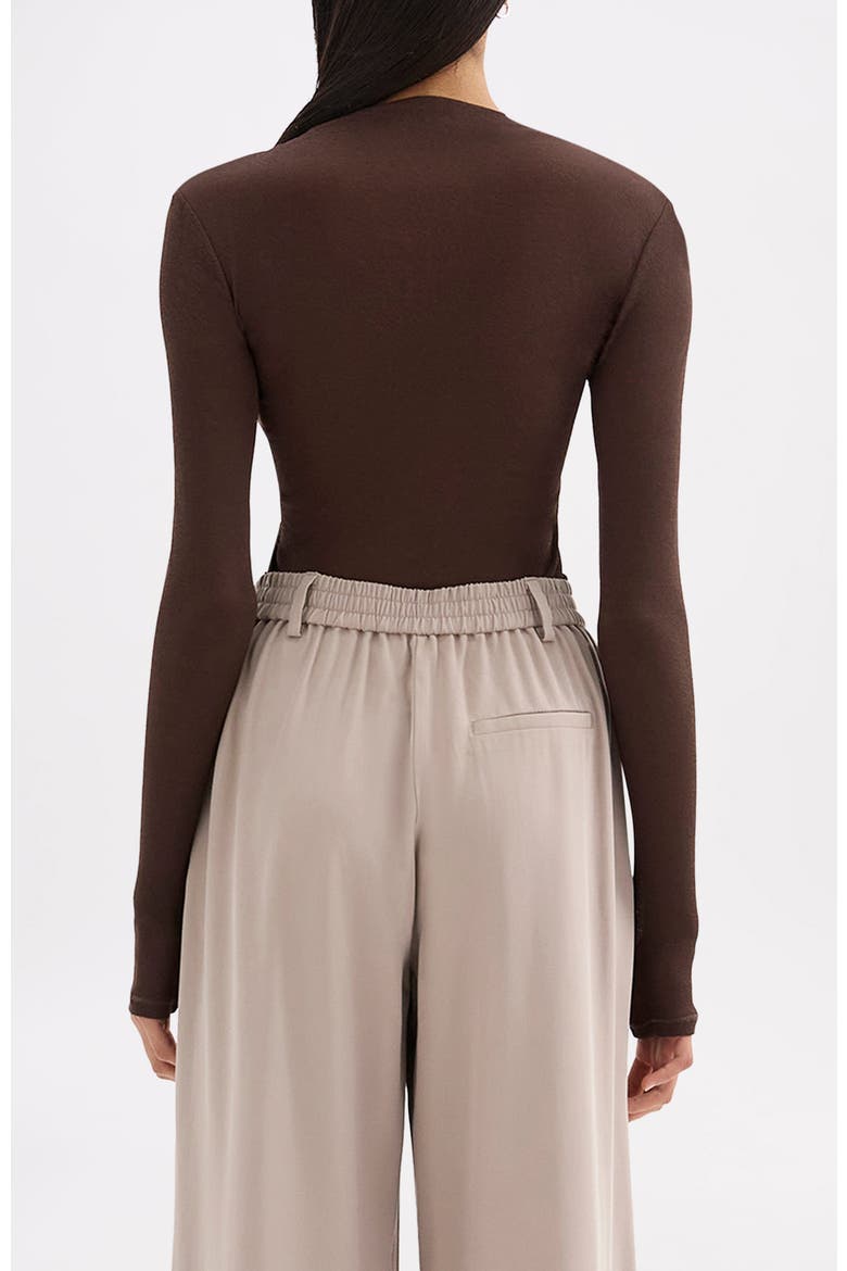 Aster Mesh Top, Alternate, color, Chocolate