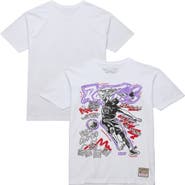 Mitchell & Ness Men's Mitchell & Ness Vince Carter White Toronto Raptors Hardwood Classics Chalked Up T-Shirt