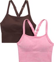 YOGALICIOUS Stonewash 2-Pack Seamless Sports Bras