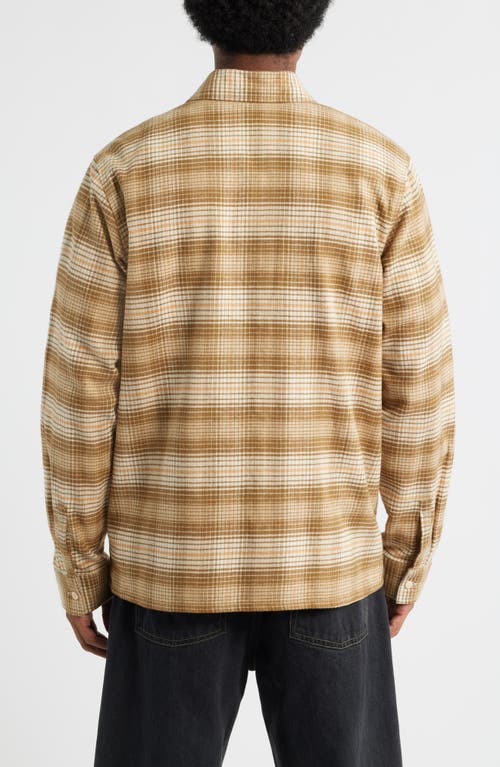 Dickies Forest Check Flannel Button-up Shirt In Brown