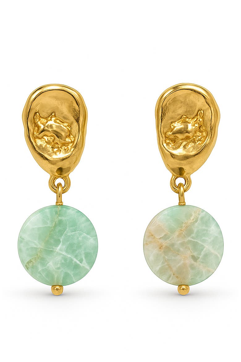 Morganite Muse Drop Earrings, Main, color, GOLD